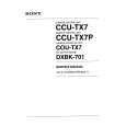 SONY CCU-TX7 Manual de Servicio