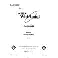 WHIRLPOOL LG3001XSW0 Catálogo de piezas