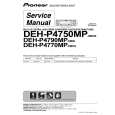 PIONEER DEH-P4750MP/XU/CN Instrukcja Serwisowa