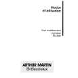 ARTHUR MARTIN ELECTROLUX FE2549W1 Manual de Usuario
