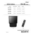 SONY KP53V90 Instrukcja Serwisowa