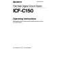 SONY ICF-C150 Manual de Usuario