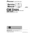 PIONEER GM-D505/XH/ES Instrukcja Serwisowa