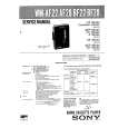 SONY WMBF28 Manual de Servicio