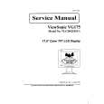 VIEWSONIC VG175 Manual de Servicio