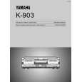 YAMAHA K-903 Manual de Usuario