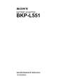 SONY BKP-L551 Manual de Servicio