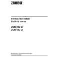 ZANUSSI ZOB892QX Instrukcja Obsługi