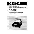 DENON DP-59L Manual de Usuario