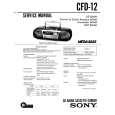 SONY CFD-12 Manual de Servicio