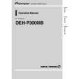 PIONEER DEH-P3000IB/XS/ES Manual de Usuario