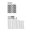 SONY HDC1400 VOLUME 1 Instrukcja Serwisowa