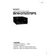 SONY BVWD75PS Manual de Usuario