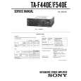 SONY TAF440E Manual de Servicio