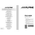 ALPINE PXAH600 Instrukcja Obsługi