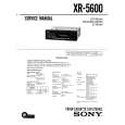 SONY XR-5600 Manual de Servicio