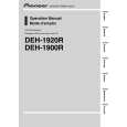 PIONEER DEH-1900R/XS/EW5 Manual de Usuario