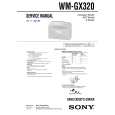 SONY WMGX320 Manual de Servicio