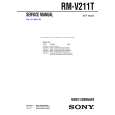 SONY RMV211T Manual de Servicio