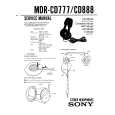 SONY MDRCD888 Manual de Servicio