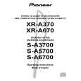 PIONEER XR-A670/MYXJ Instrukcja Obsługi