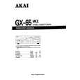 AKAI GX-65MKII Manual de Usuario