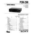 SONY PCM2300 Manual de Servicio