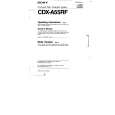 SONY CDX-A55RF Manual de Usuario