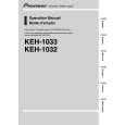 PIONEER KEH-1033/XM/EW Manual de Usuario