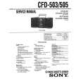 SONY CFD-503 Manual de Servicio