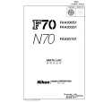 NIKON F70 Catálogo de piezas