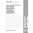 PIONEER XV-EV31/DDRXJ Manual de Usuario