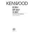 KENWOOD X-SG7 Manual de Usuario