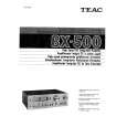 TEAC BX-500 Manual de Usuario