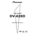 PIONEER DV-626D/RL/RD Manual de Usuario