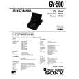 SONY GV-500 Manual de Usuario