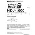 PIONEER HDJ-1000/XCN1/EW5 Instrukcja Serwisowa