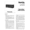 PANASONIC WRM10A Instrukcja Obsługi