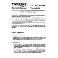 THORENS TD115 Instrukcja Serwisowa