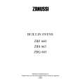 ZANUSSI ZBQ665XR Manual de Usuario