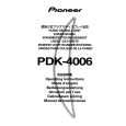 PIONEER PDK-4006 Manual de Usuario