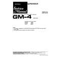 PIONEER GM-4 Manual de Servicio
