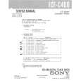SONY ICFC400 Manual de Servicio