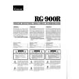 SANSUI RG900R Manual de Usuario