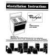 WHIRLPOOL SE960PEPW1 Manual de Instalación