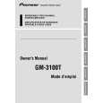 PIONEER GM-3100T/XU/EW Instrukcja Obsługi