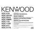 KENWOOD KDC2019V Instrukcja Obsługi