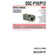 SONY DSC-P12 LEVEL1 Manual de Servicio