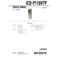SONY ICDP110VTP Manual de Servicio
