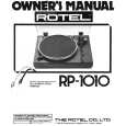 ROTEL RP-1010 Manual de Usuario